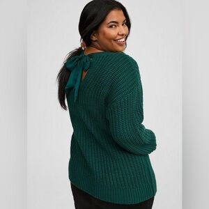 TORRID - Cable Pullover Tie Back Sweater - Size 0 | 0X | 12